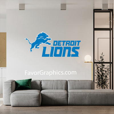 Detroit Lions Home Room Wall Vinyl Decal Sticker Mural Poster