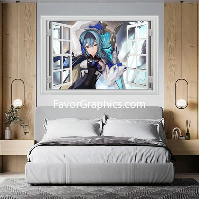 Eula (Genshin impact) Vinyl Wall Art Decal Sticker Poster Print Mural