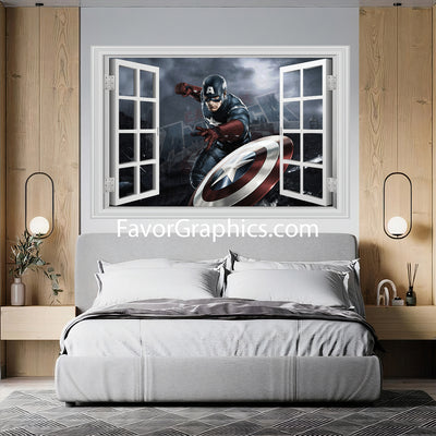 Captain America Vinyl Wall Art Decal Sticker Poster Print Mural