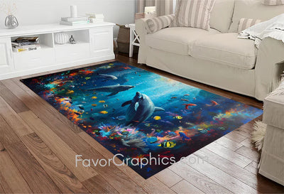 Dolphin Home Bedroom Decor Rug Carpet Mat