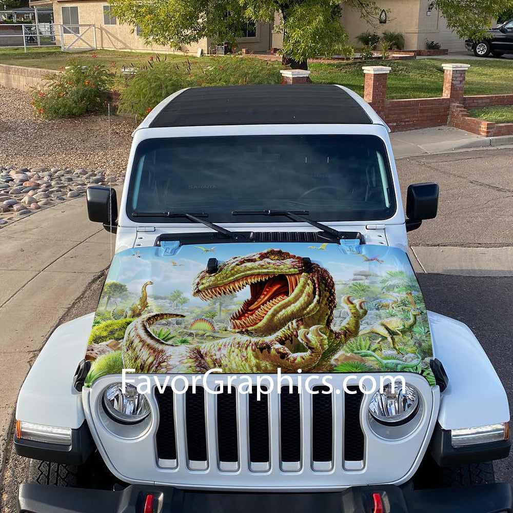 Dinosaur Itasha Car Vinyl Hood Wrap Decal Sticker