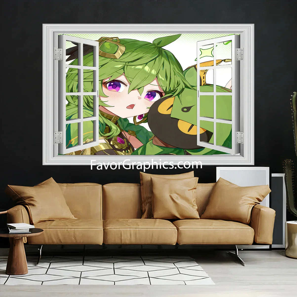 Collei (Genshin Impact) Vinyl Wall Art Decal Sticker Poster Print Mural
