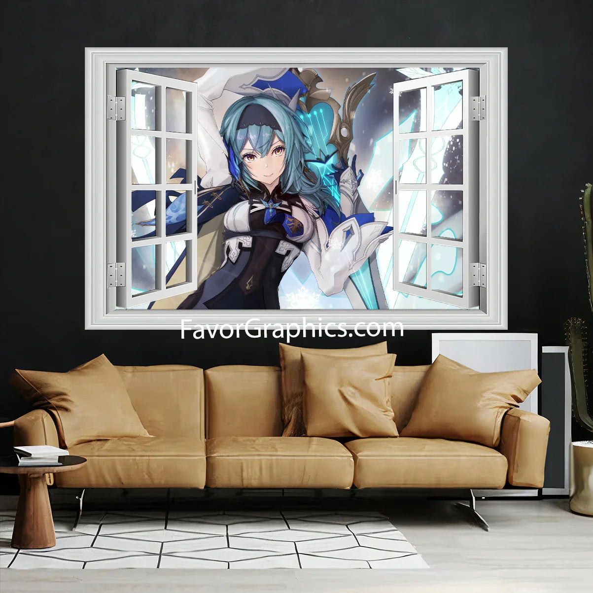 Eula (Genshin impact) Vinyl Wall Art Decal Sticker Poster Print Mural