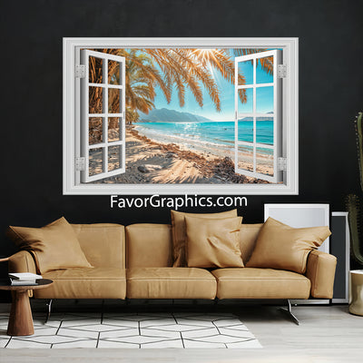 Beach Vinyl Wall Art Decal Sticker Poster Print Mural