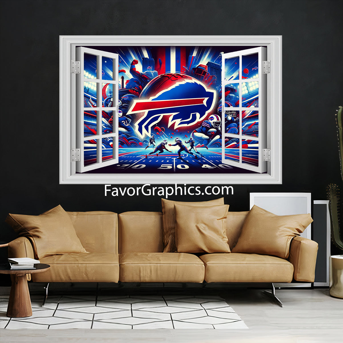 Buffalo Bills Vinyl Wall Art Decal Sticker Poster Print Mural