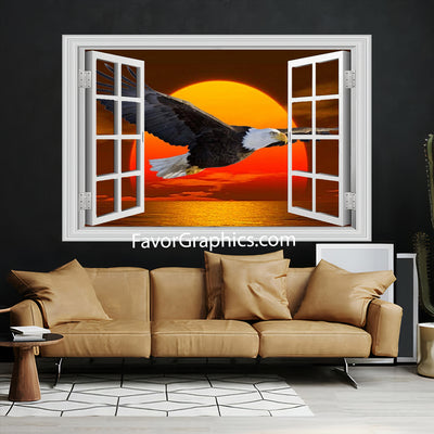 Bald Eagle Vinyl Wall Art Decal Sticker Poster Print Mural