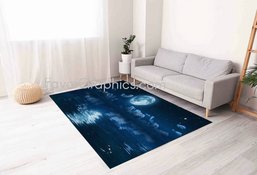 Full Moon Home Bedroom Decor Rug Carpet Mat