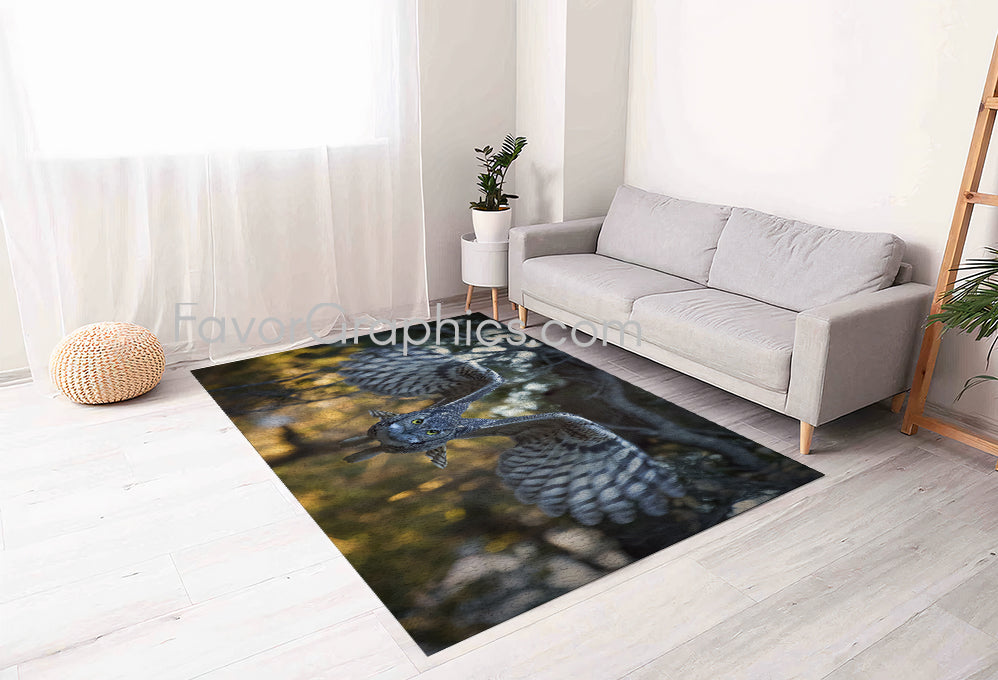 Owl Home Bedroom Decor Rug Carpet Mat