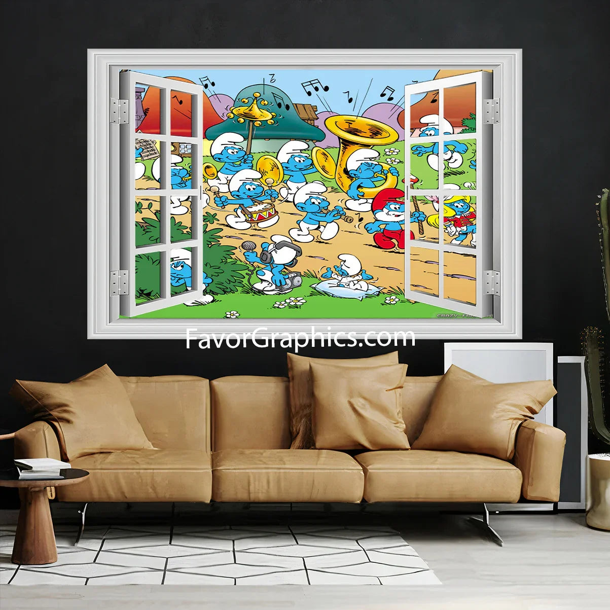 The Smurfs Vinyl Wall Art Decal Sticker Poster Print Mural