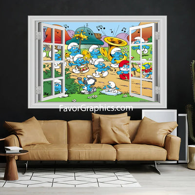 The Smurfs Vinyl Wall Art Decal Sticker Poster Print Mural