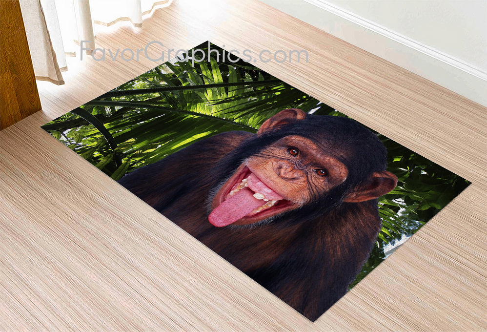 Chimpanzee Home Bedroom Decor Rug Carpet Mat