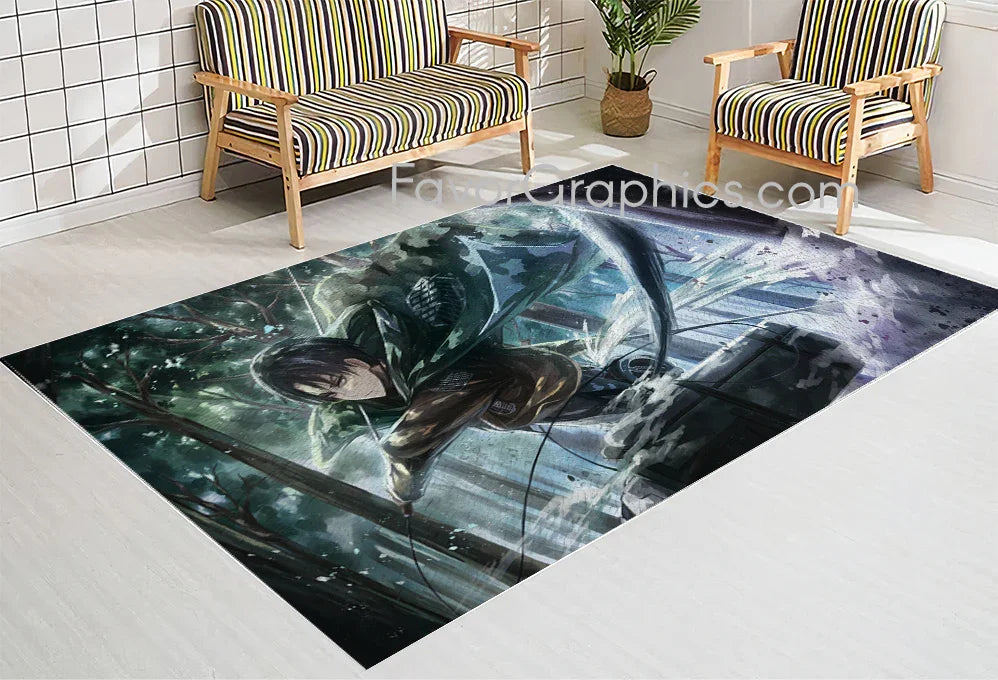 Levi Ackerman Home Bedroom Decor Rug Carpet Mat