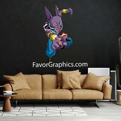 Beerus Dragon Ball Super Home Room Wall Vinyl Decal Sticker Mural Poster