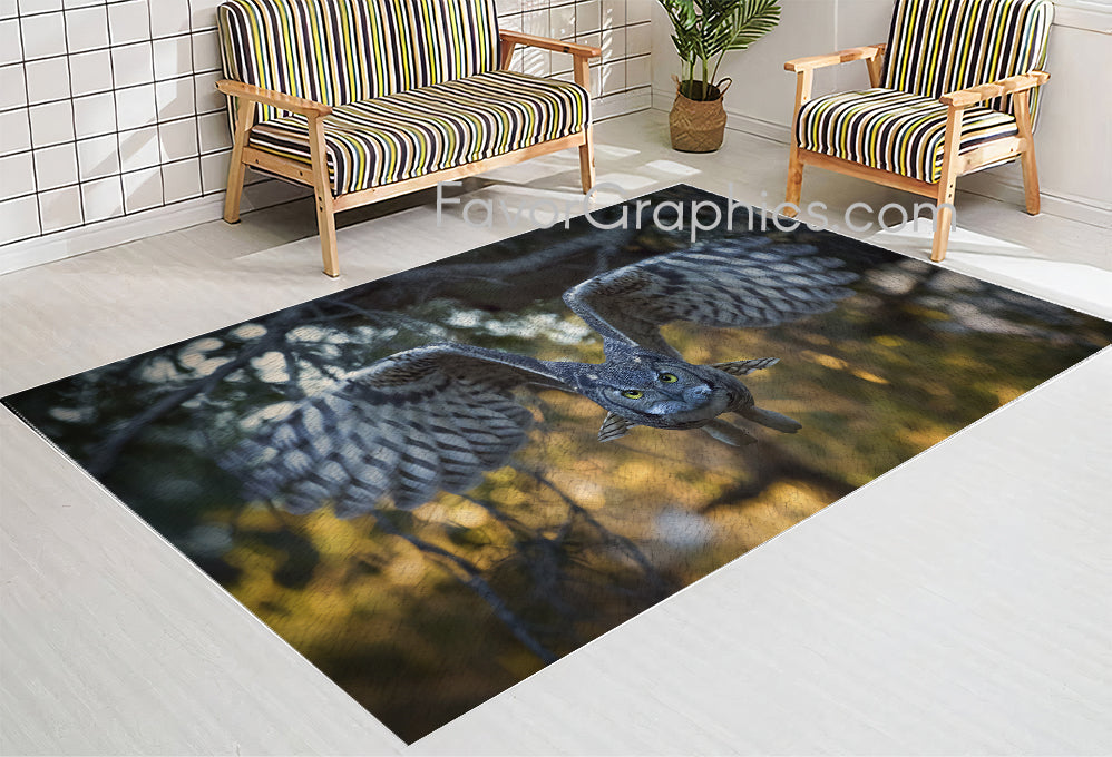 Owl Home Bedroom Decor Rug Carpet Mat