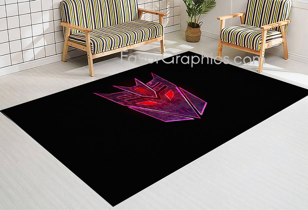 Decepticons Transformers Home Bedroom Decor Rug Carpet Mat