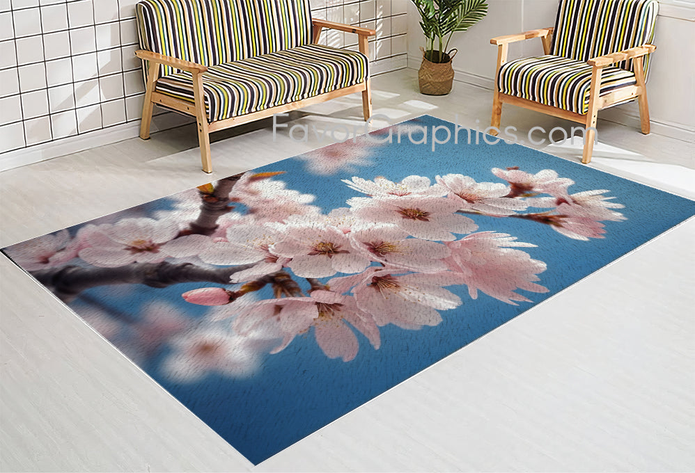 Cherry Blossom Home Bedroom Decor Rug Carpet Mat