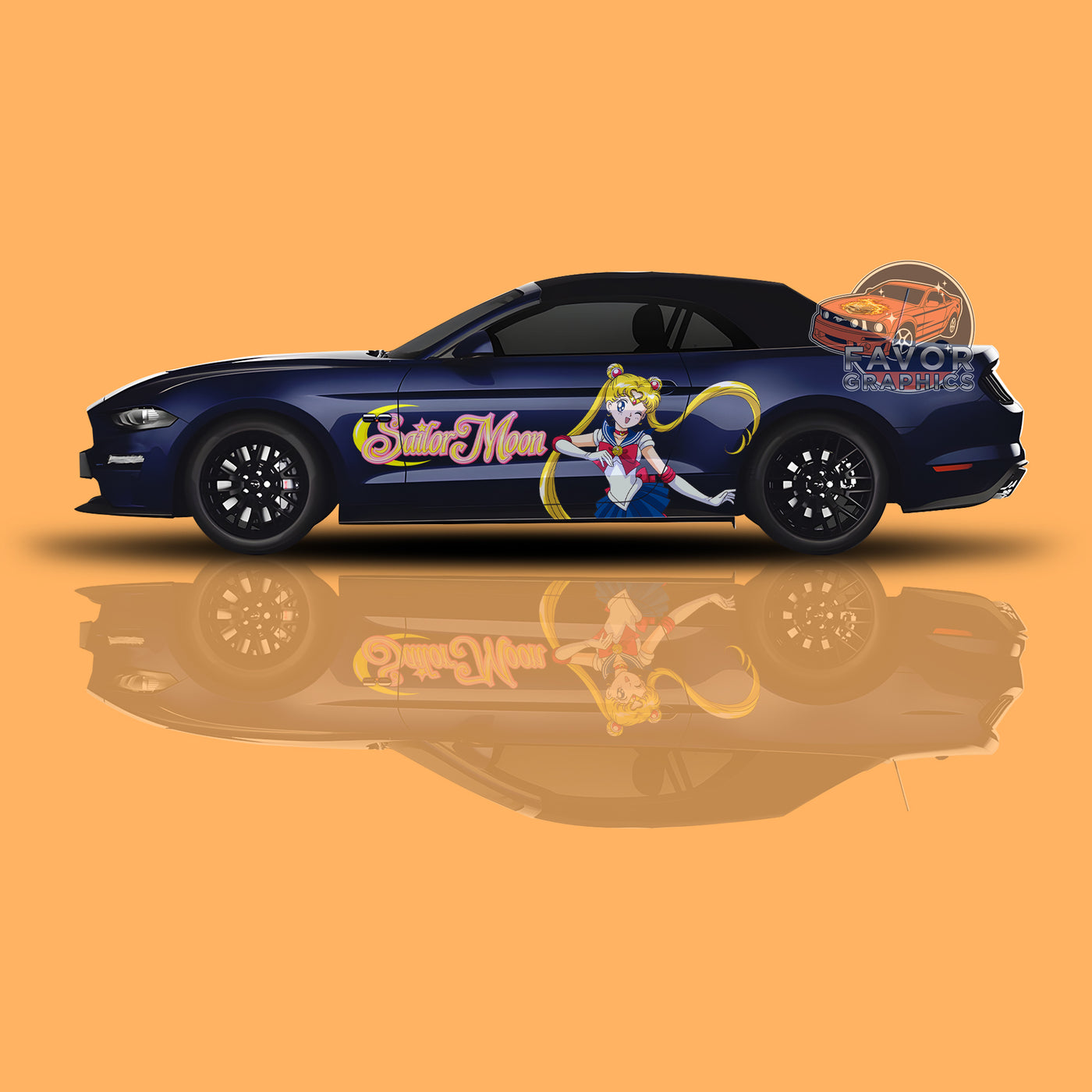 Sailor Moon Itasha Car Side Door Decal Vinyl Sticker