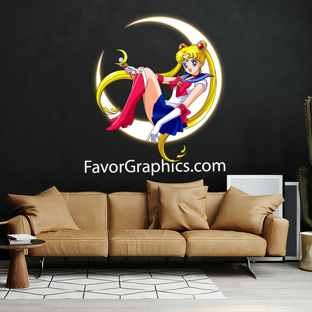 Sailor Moon Home Room Wall Vinyl Decal Sticker Mural Poster