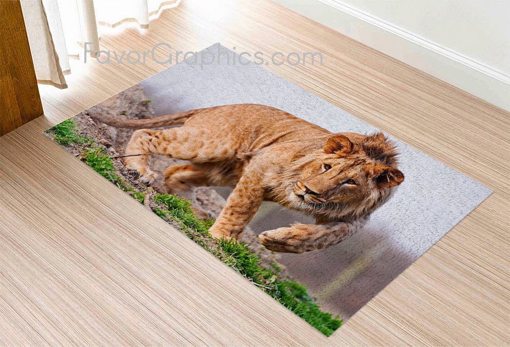 Lion Home Bedroom Decor Rug Carpet Mat