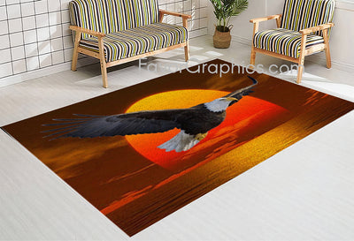 Bald Eagle Home Bedroom Decor Rug Carpet Mat