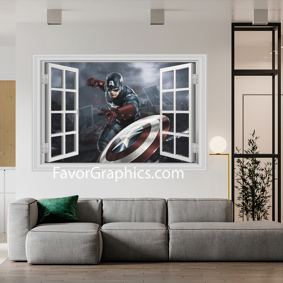 Captain America Vinyl Wall Art Decal Sticker Poster Print Mural