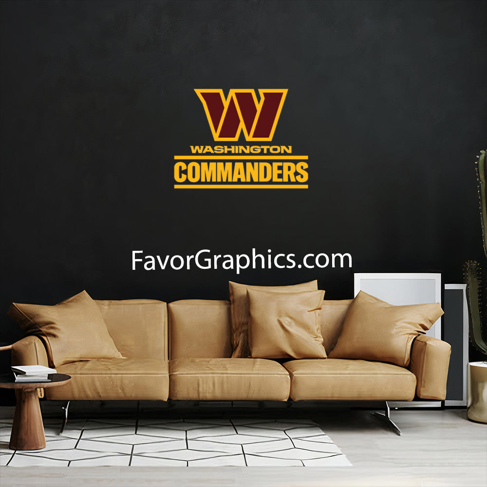 Washington Commanders Home Room Wall Vinyl Decal Sticker Mural Poster