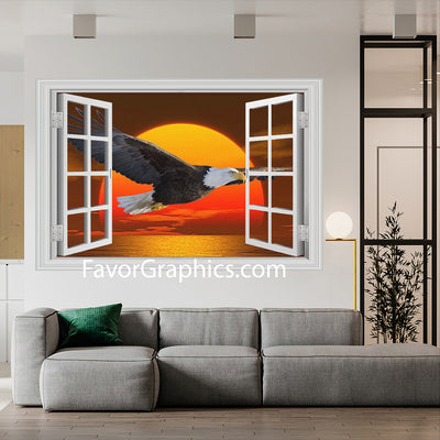 Bald Eagle Vinyl Wall Art Decal Sticker Poster Print Mural