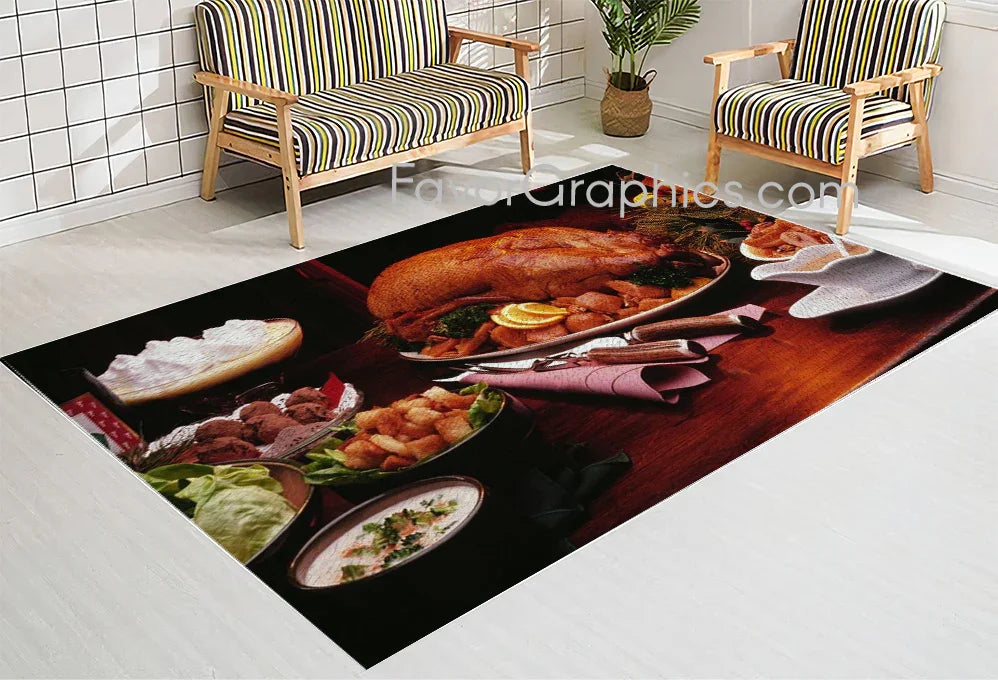 Thanksgiving Home Bedroom Decor Rug Carpet Mat