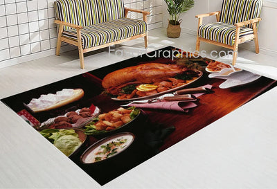 Thanksgiving Home Bedroom Decor Rug Carpet Mat