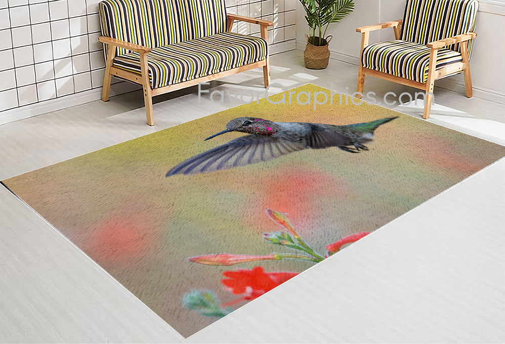 Hummingbird Home Bedroom Decor Rug Carpet Mat