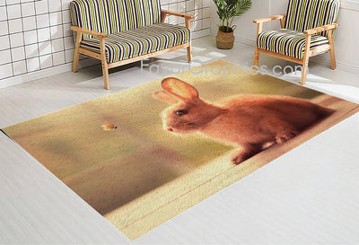 Rabbit Home Bedroom Decor Rug Carpet Mat