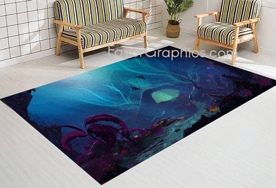 Underwater Under The Sea Home Bedroom Decor Rug Carpet Mat