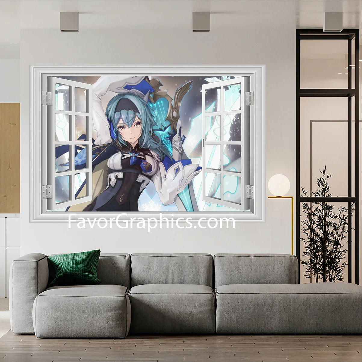 Eula (Genshin impact) Vinyl Wall Art Decal Sticker Poster Print Mural
