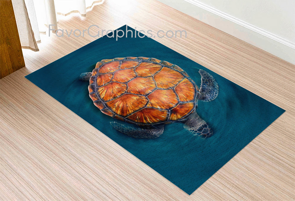 Sea Turtle Home Bedroom Decor Rug Carpet Mat