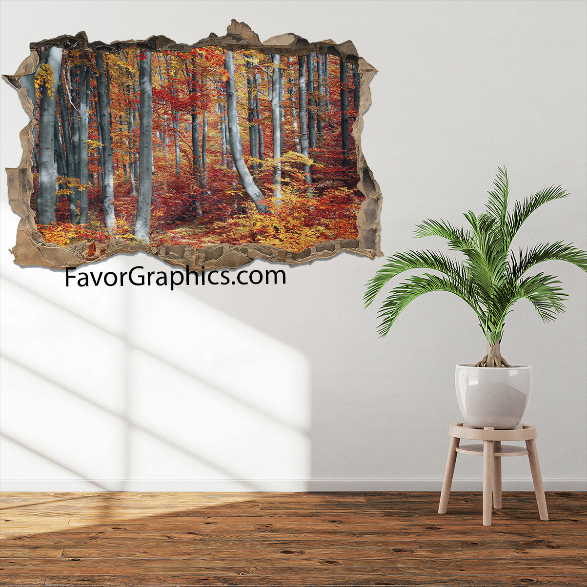 Autumn Forest Vinyl Wall Art Decal Sticker Poster Print Mural