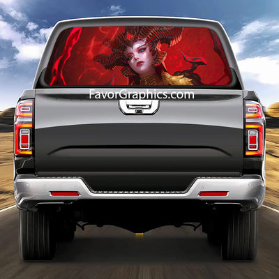 Lilith (Diablo) Rear Window Perforated Graphic Vinyl Decal Car Truck UTV