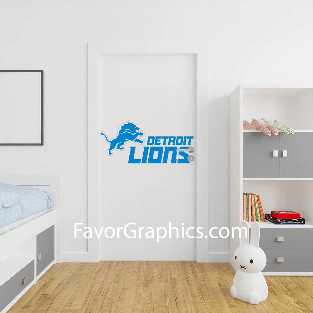 Detroit Lions Home Room Wall Vinyl Decal Sticker Mural Poster