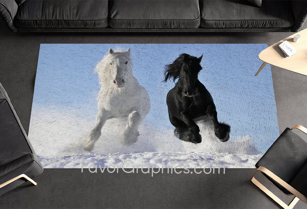 Horse Home Bedroom Decor Rug Carpet Mat