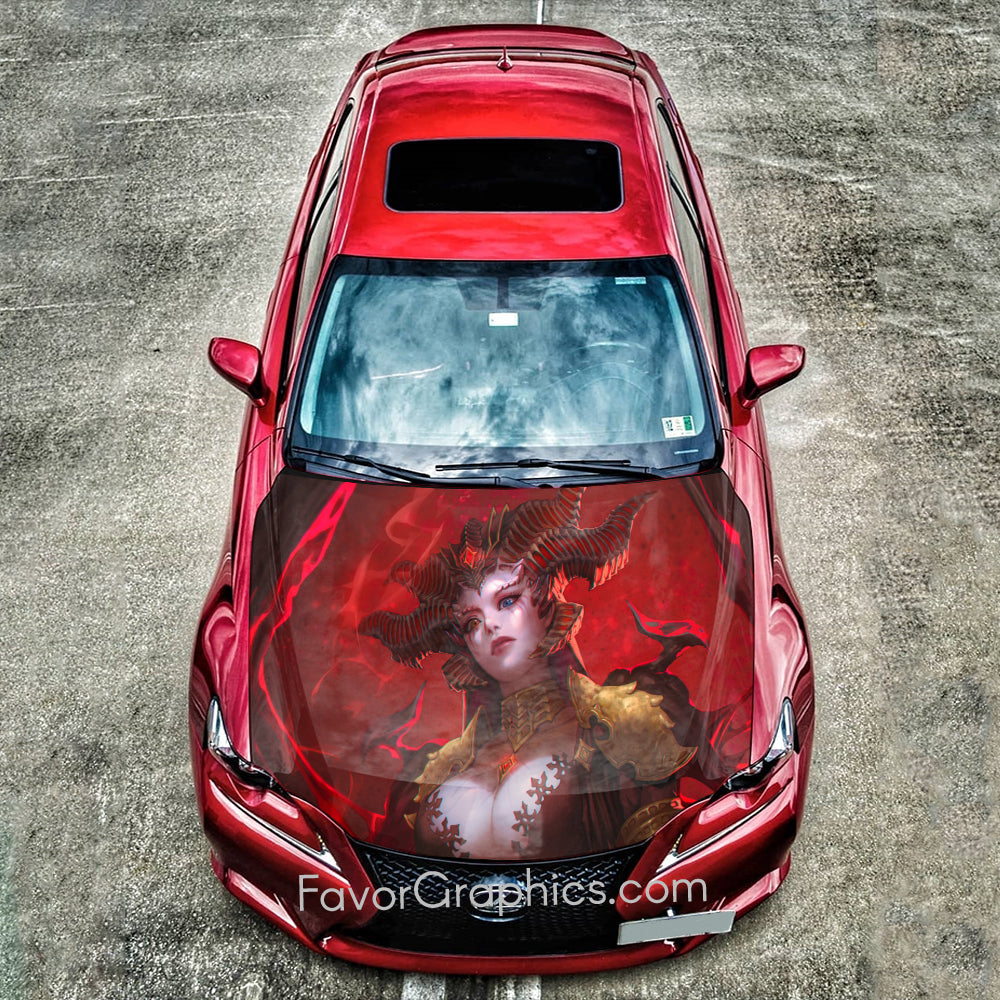 Lilith (Diablo) Itasha Car Vinyl Hood Wrap Decal Sticker