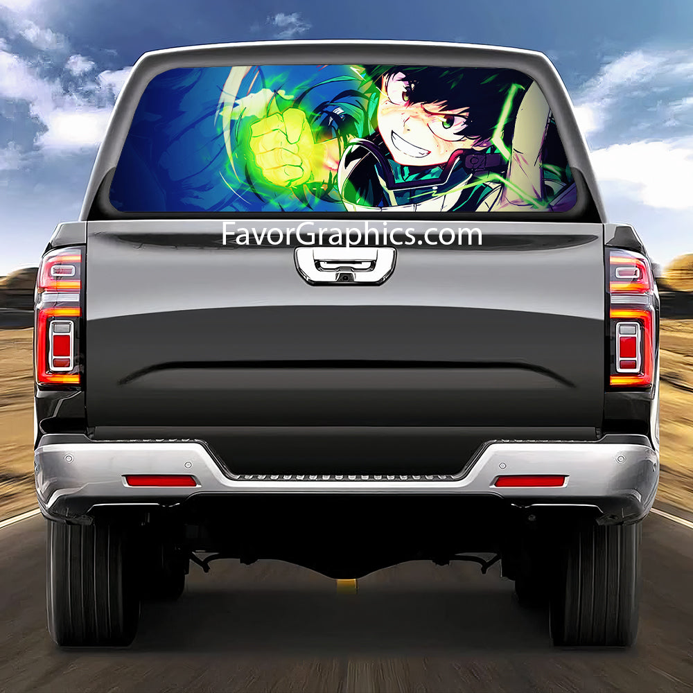 Izuku Midoriya Rear Window Perforated Graphic Vinyl Decal Car Truck UTV