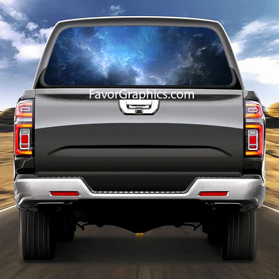 Outer Space Planet Rear Window Perforated Graphic Vinyl Decal Car Truck UTV