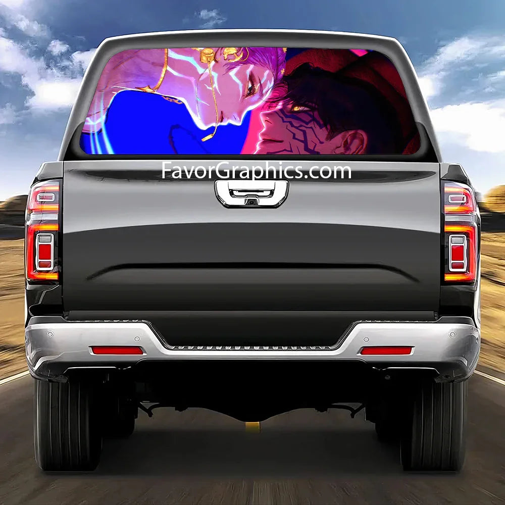 Huntrix HUNTR/X Kpop Demon Hunters Rear Window Perforated Vinyl Car Truck