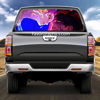 Huntrix HUNTR/X Kpop Demon Hunters Rear Window Perforated Vinyl Car Truck