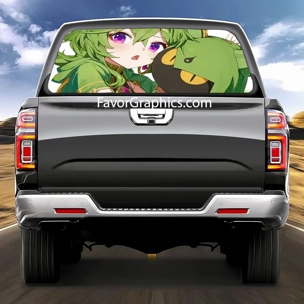 Collei (Genshin Impact) Rear Window Perforated Graphic Vinyl Decal