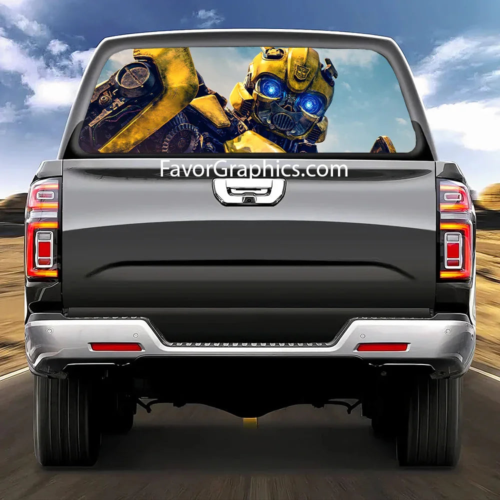 Bumblebee Rear Window Perforated Graphic Vinyl Decal Car Truck UTV