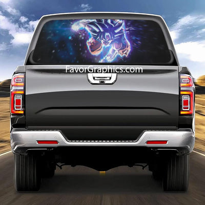 Goku Ultra Instinct Rear Window Perforated Graphic Vinyl Decal Car Truck UTV