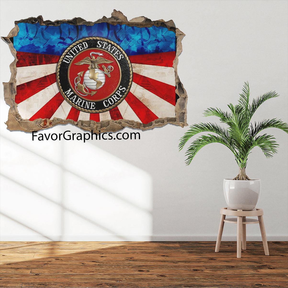 US Marine Corps Vinyl Wall Art Decal Sticker Poster Print Mural