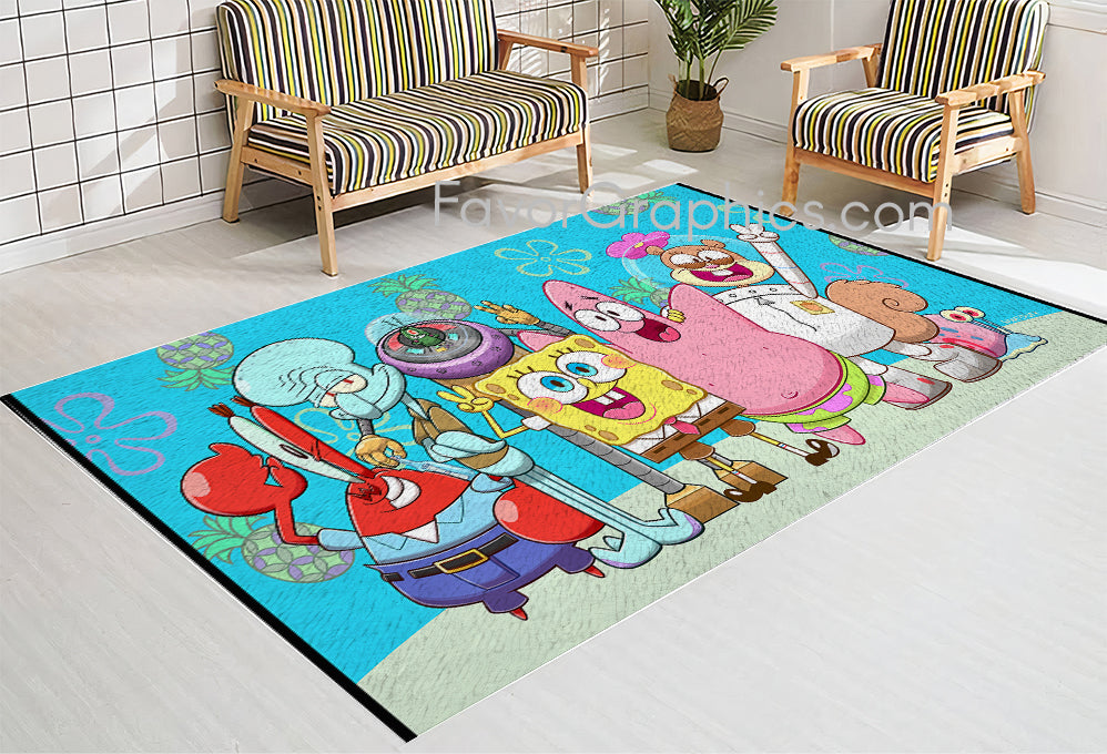 Spongebob Home Bedroom Decor Rug Carpet Mat