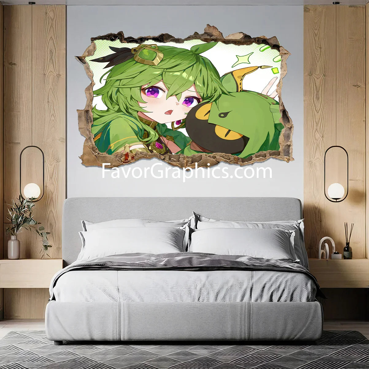 Collei (Genshin Impact) Vinyl Wall Art Decal Sticker Poster Print Mural