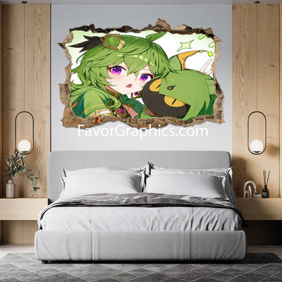 Collei (Genshin Impact) Vinyl Wall Art Decal Sticker Poster Print Mural